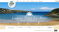 Desktop Screenshot of campinghotelplayalaarena.com